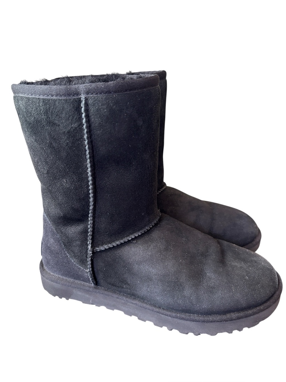 Ugg Classic II Black Boots‎ Shearling Lined Size 8
